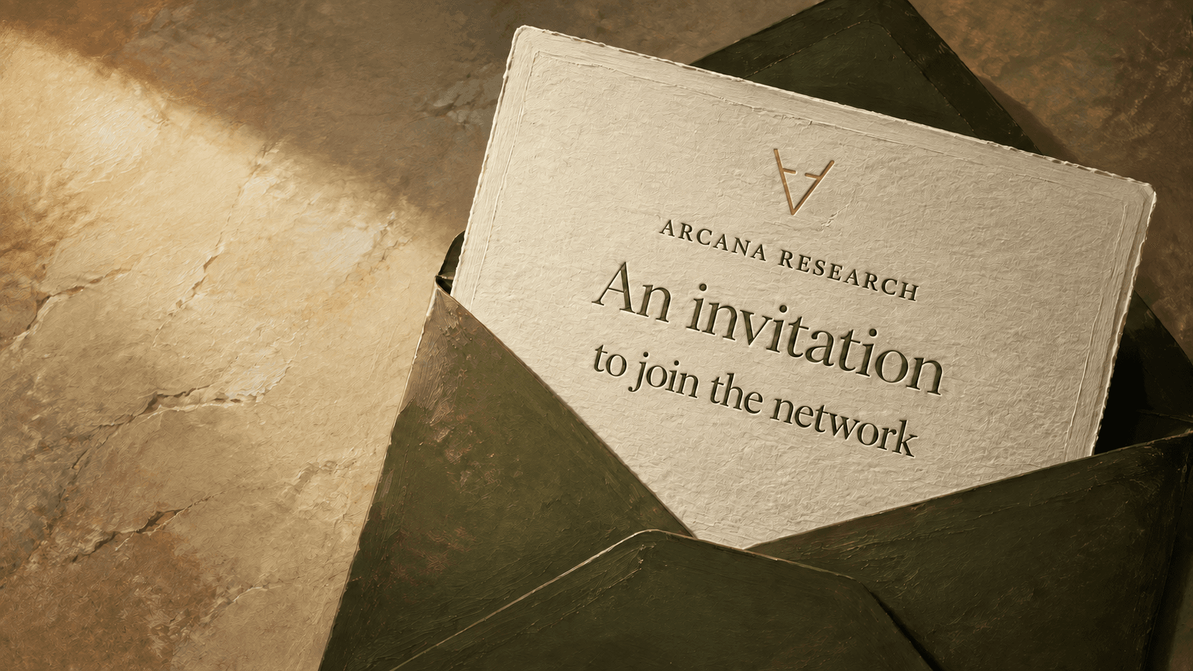 An Arcana membership invitation